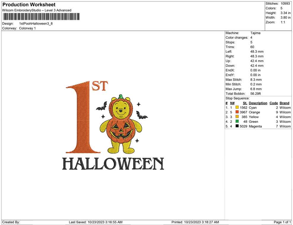 1st Pooh halloween