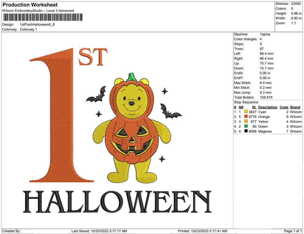 1st Pooh halloween