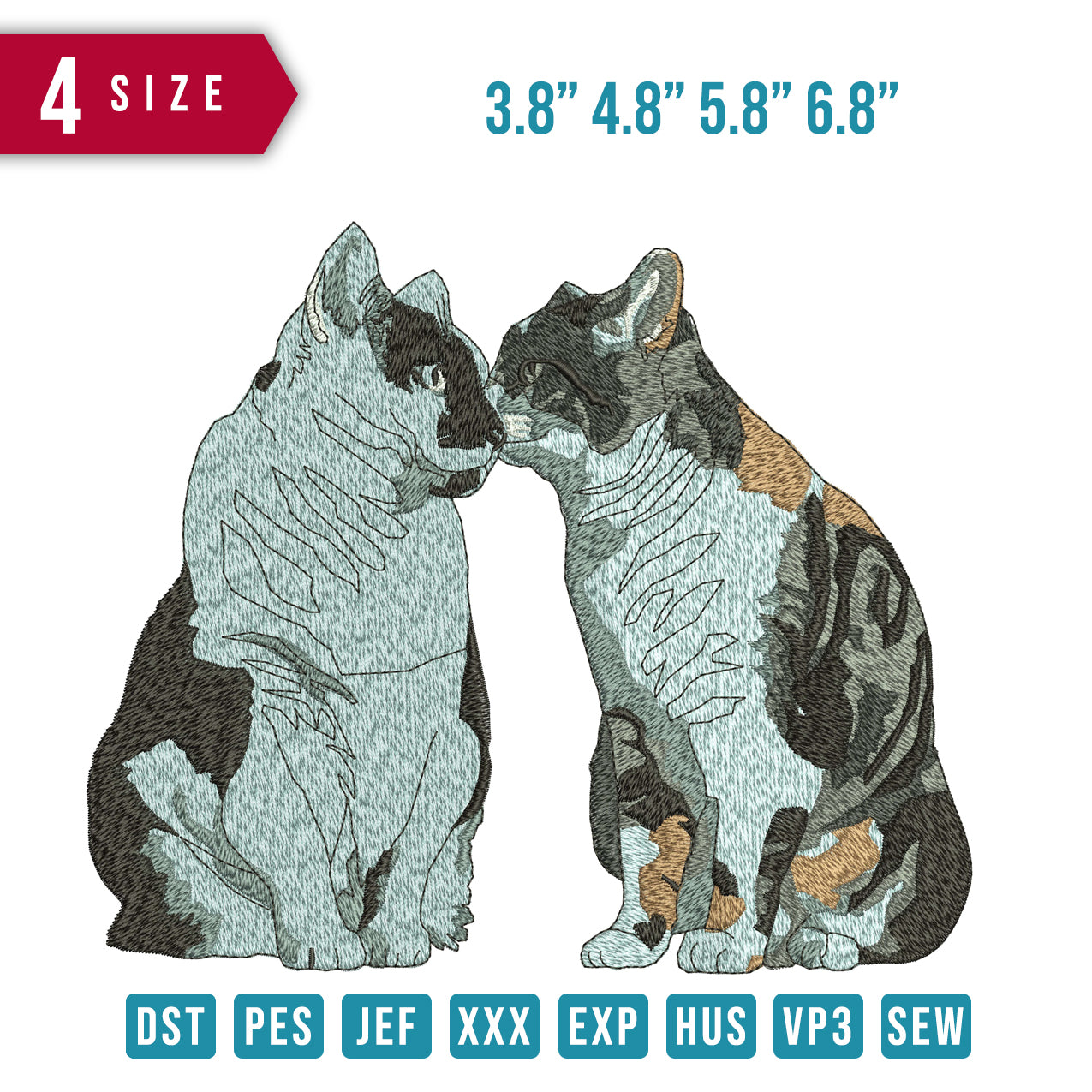 2 cat kiss
