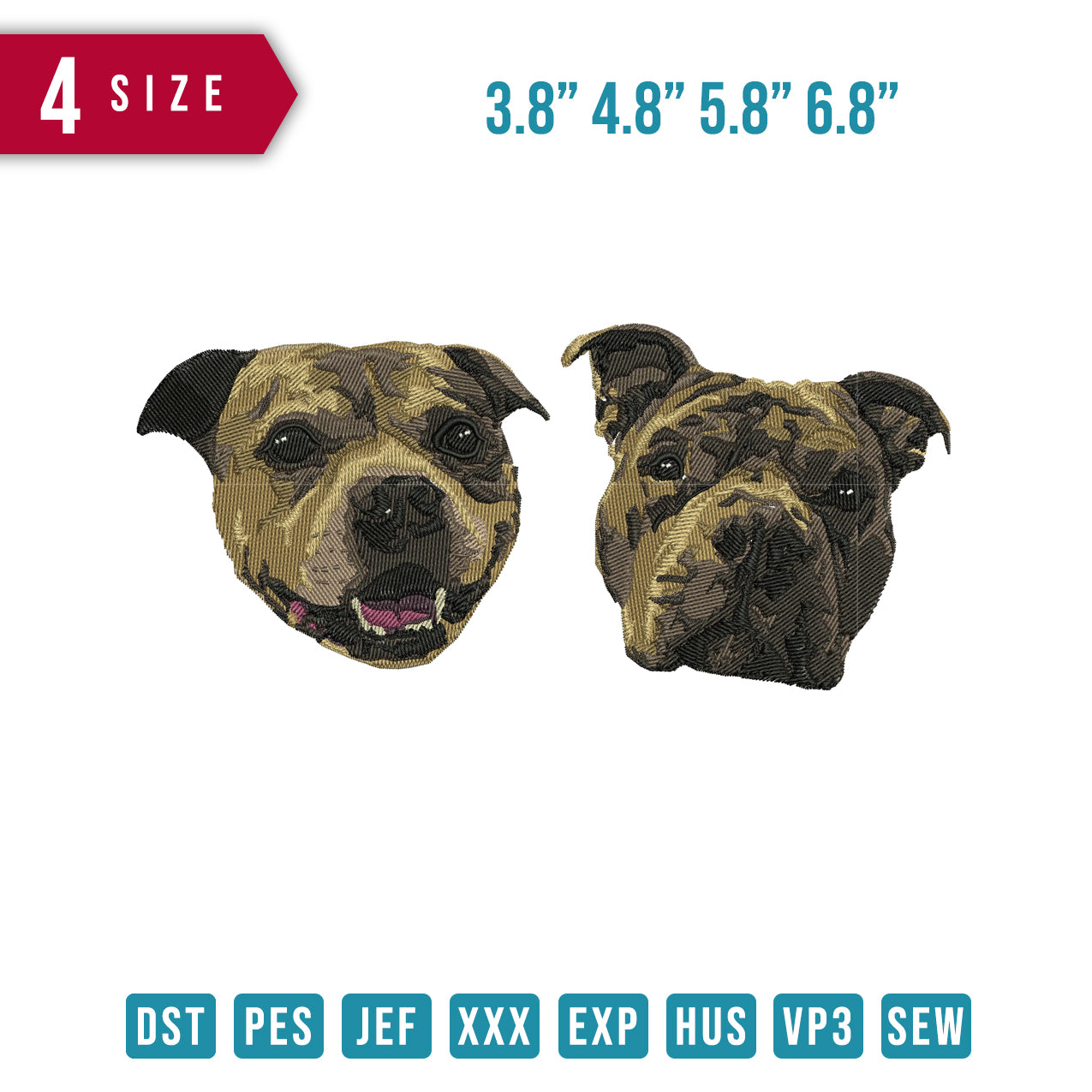 2 Dog faces