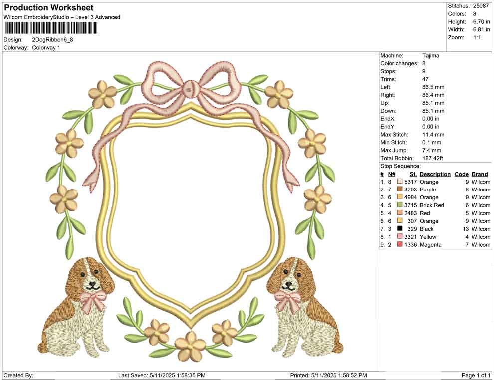 2 Dog Ribbon