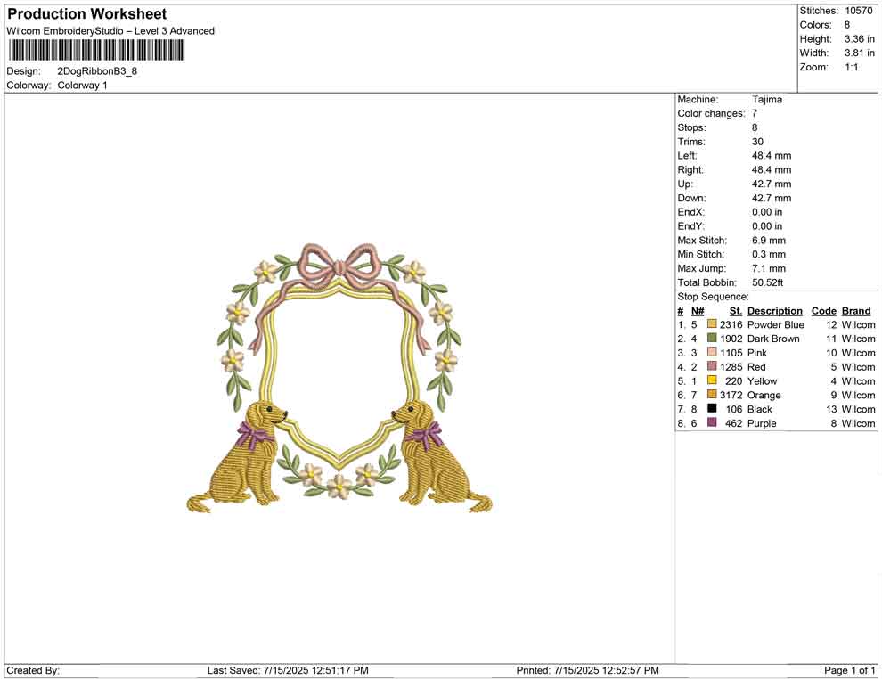 2 Dog Ribbon B