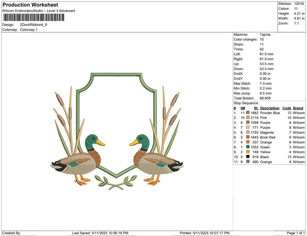 2 Duck Ribbon