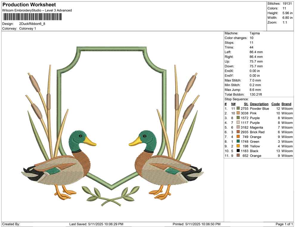 2 Duck Ribbon