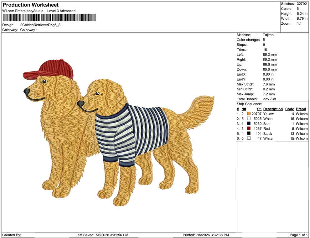 2 Golden Retriever Dog