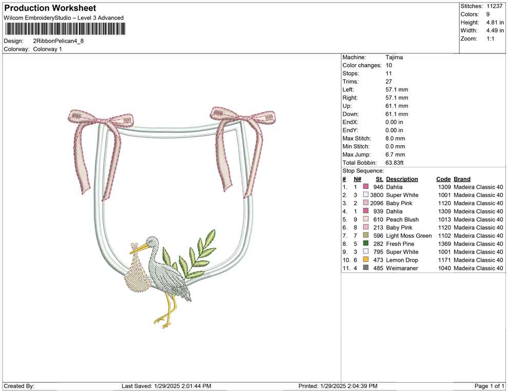 2 Ribbon Pelican