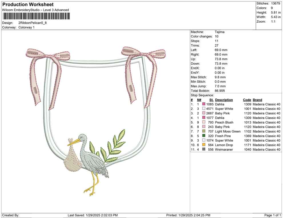 2 Ribbon Pelican