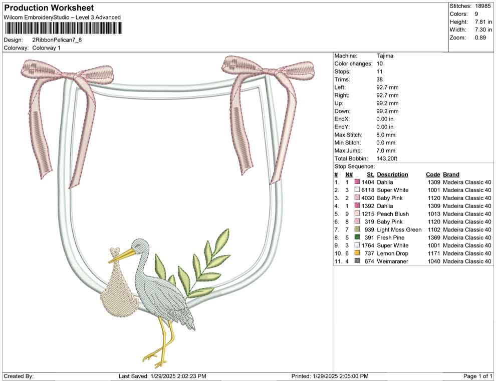 2 Ribbon Pelican