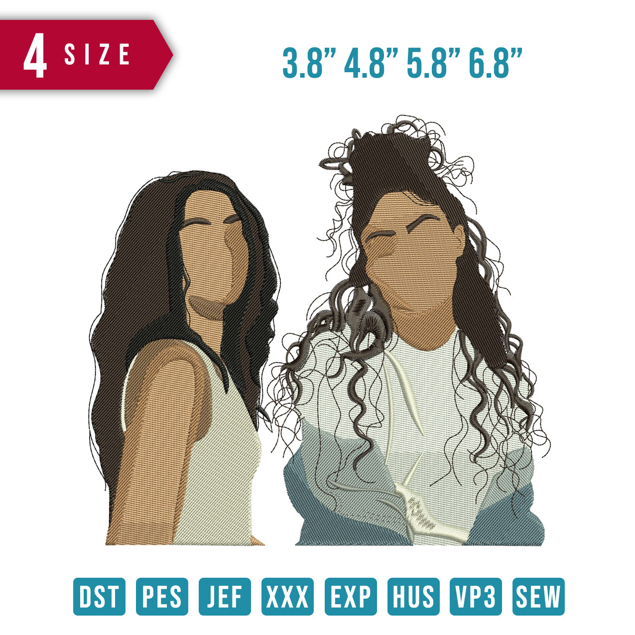 2 women Curly