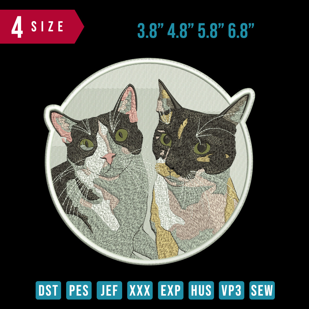 2 cat Rounded