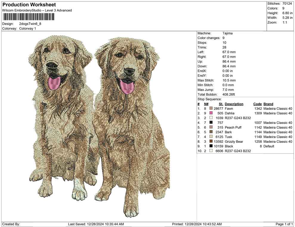 2 dogs Twin