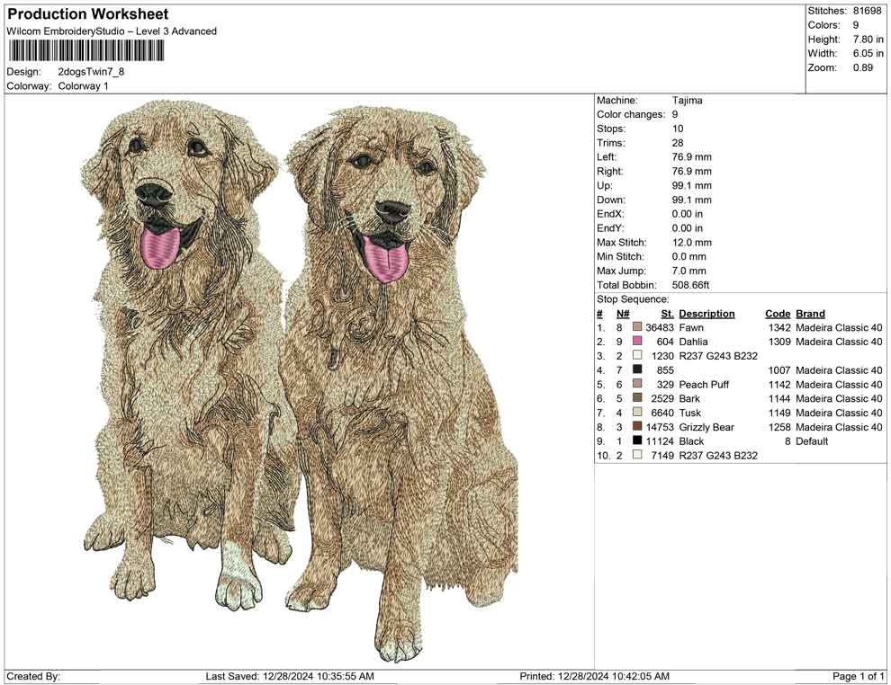 2 dogs Twin