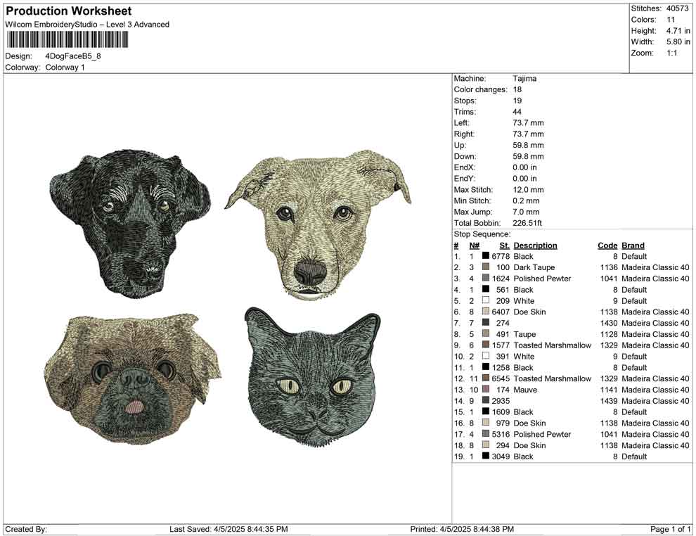 4 Dog Face B