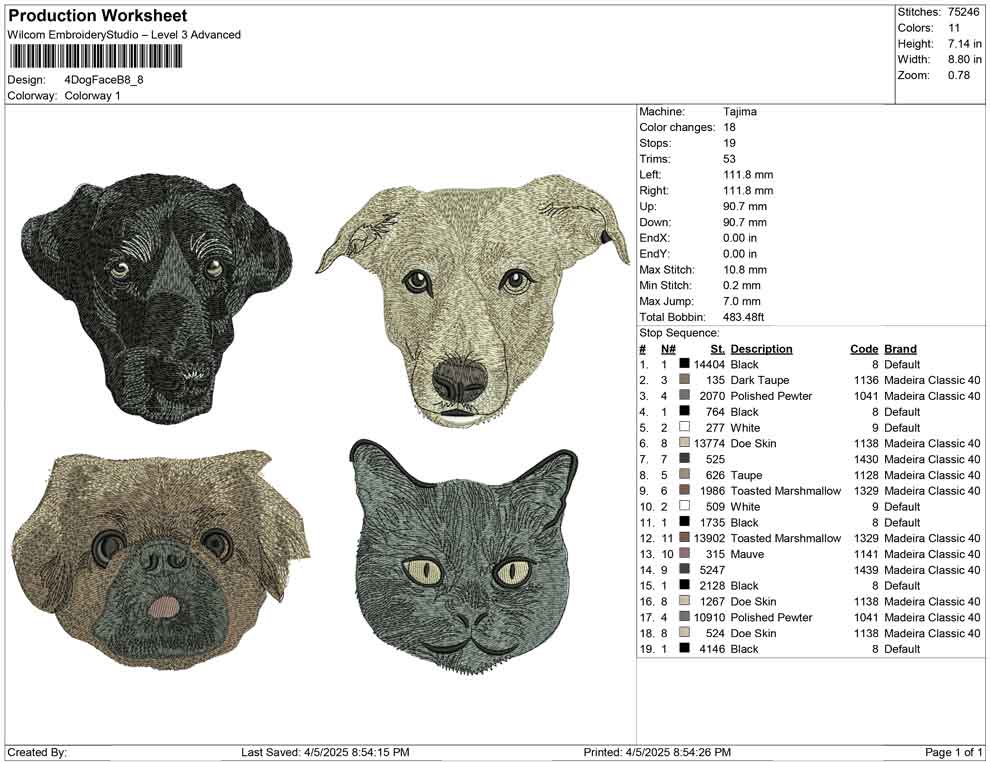 4 Dog Face B
