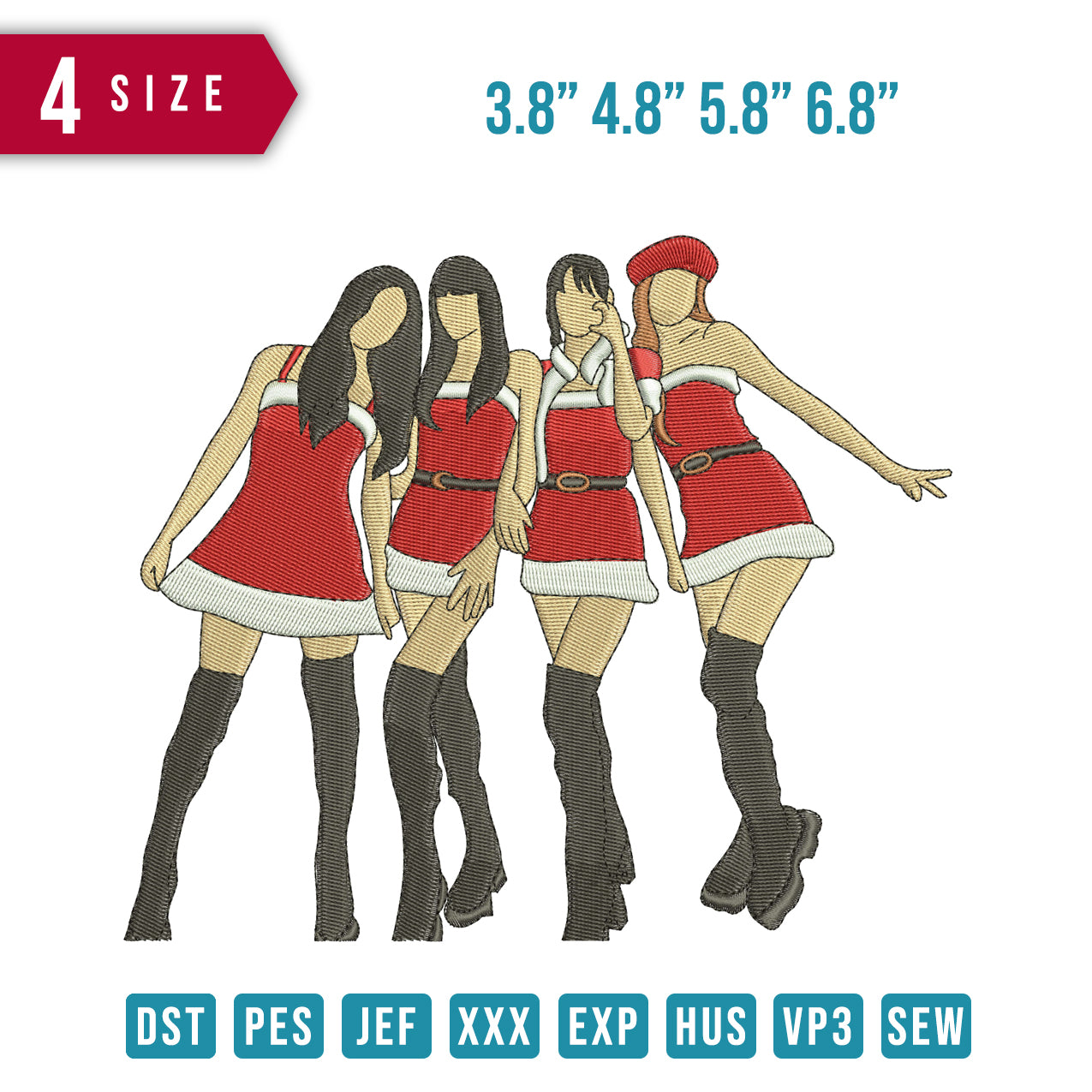 4 Girl Santa