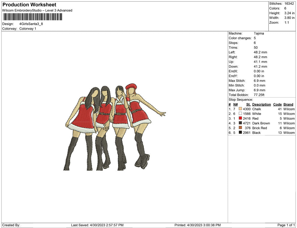 4 Girl Santa
