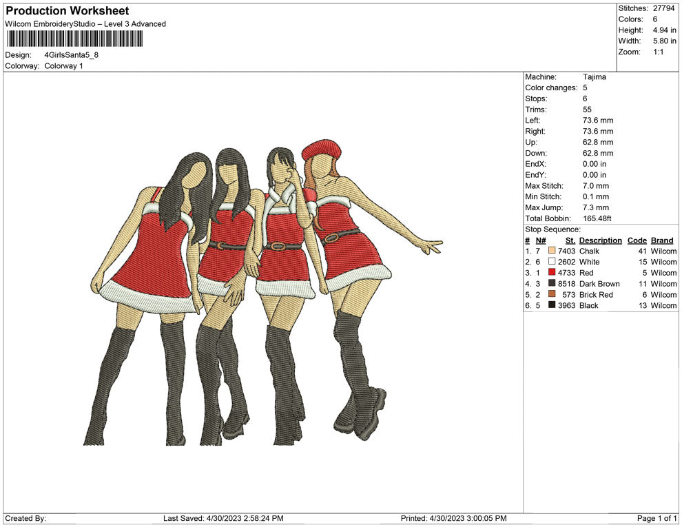 4 Girl Santa