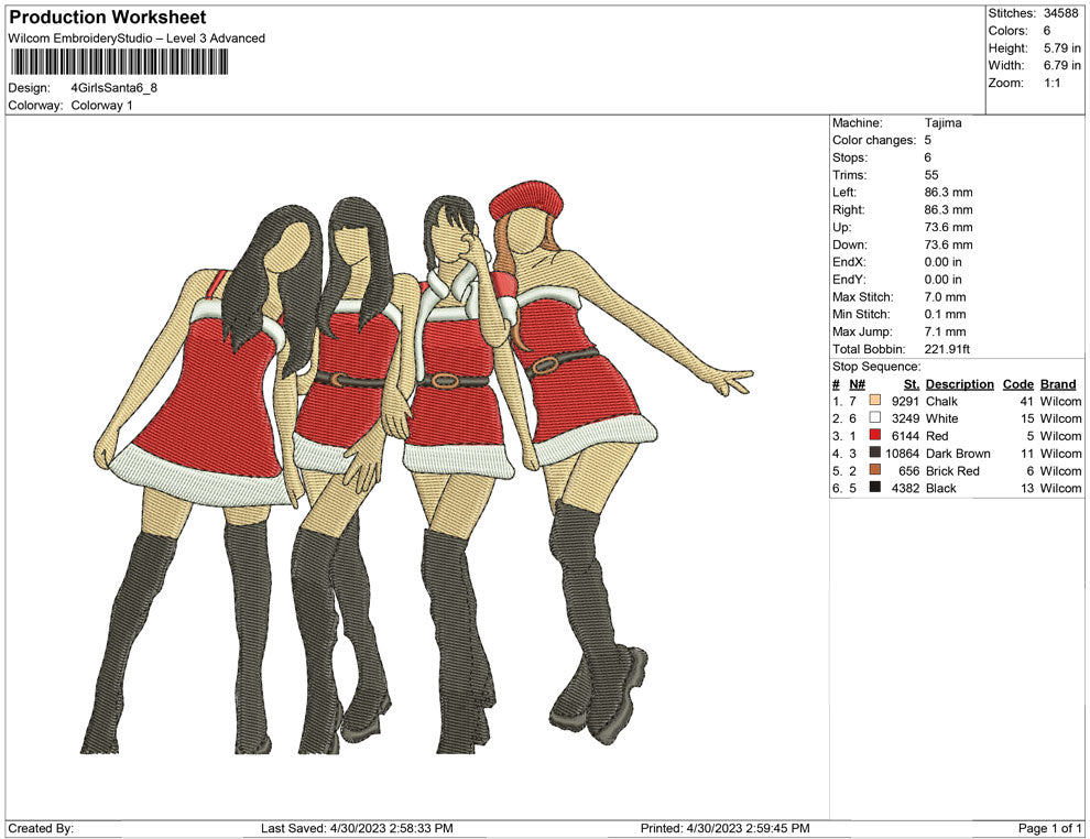 4 Girl Santa