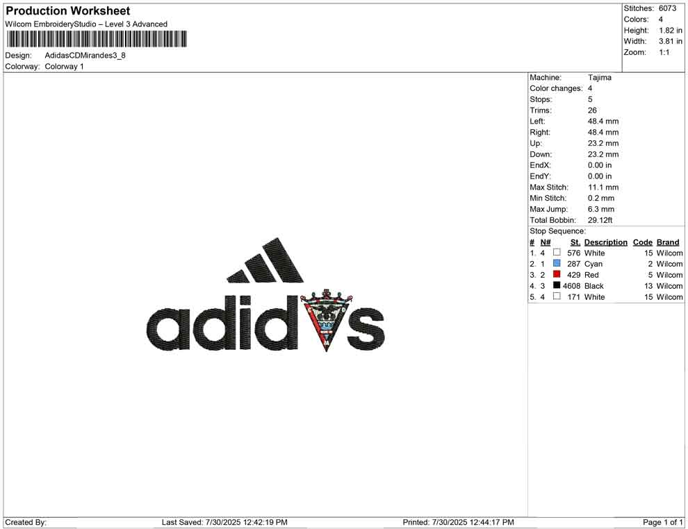 Adidas CD Mirandes