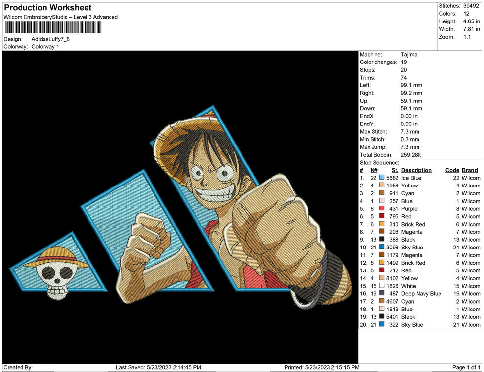 Adidas Luffy