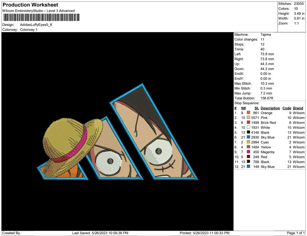 Adidas Luffy Eyes