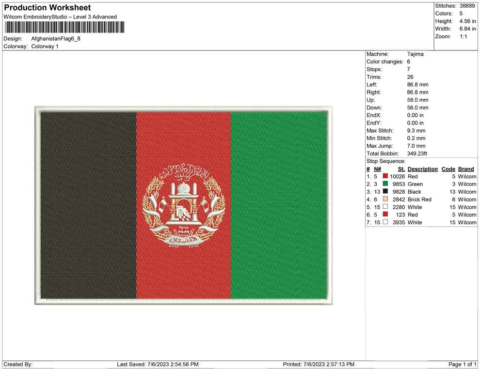 Afghanistan Flag