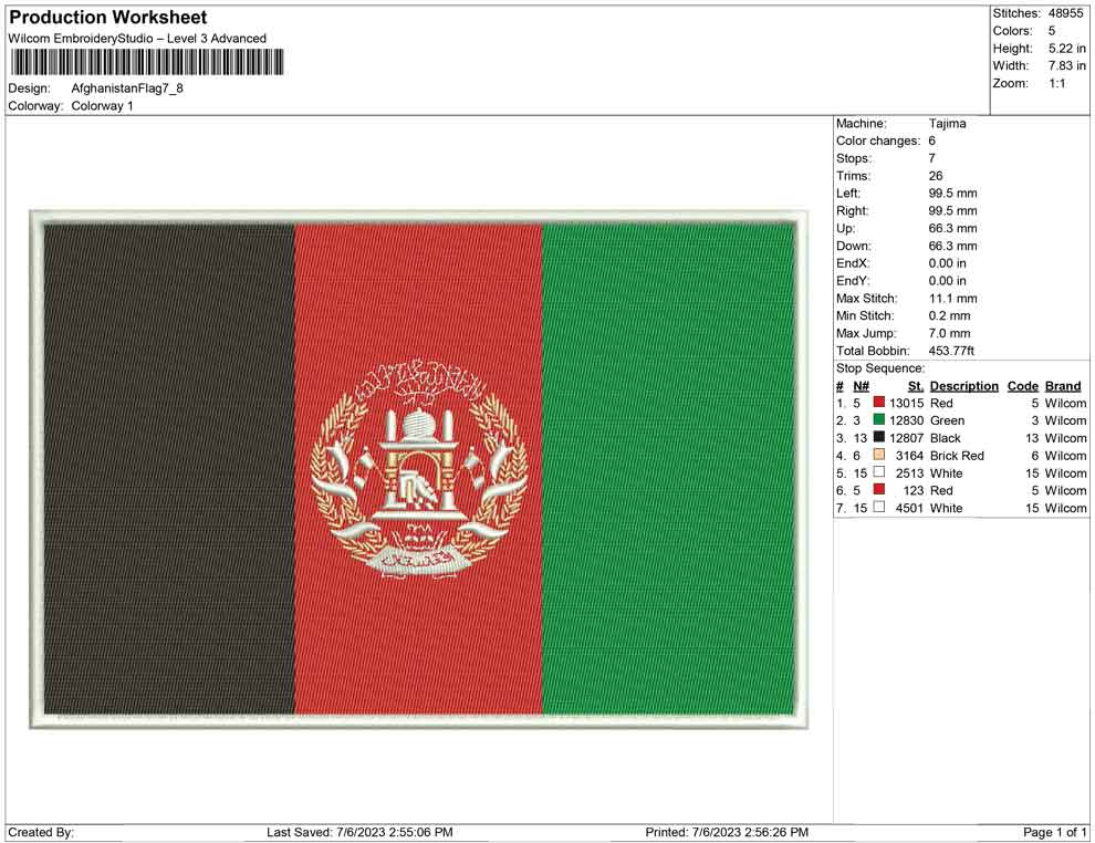 Afghanistan Flag