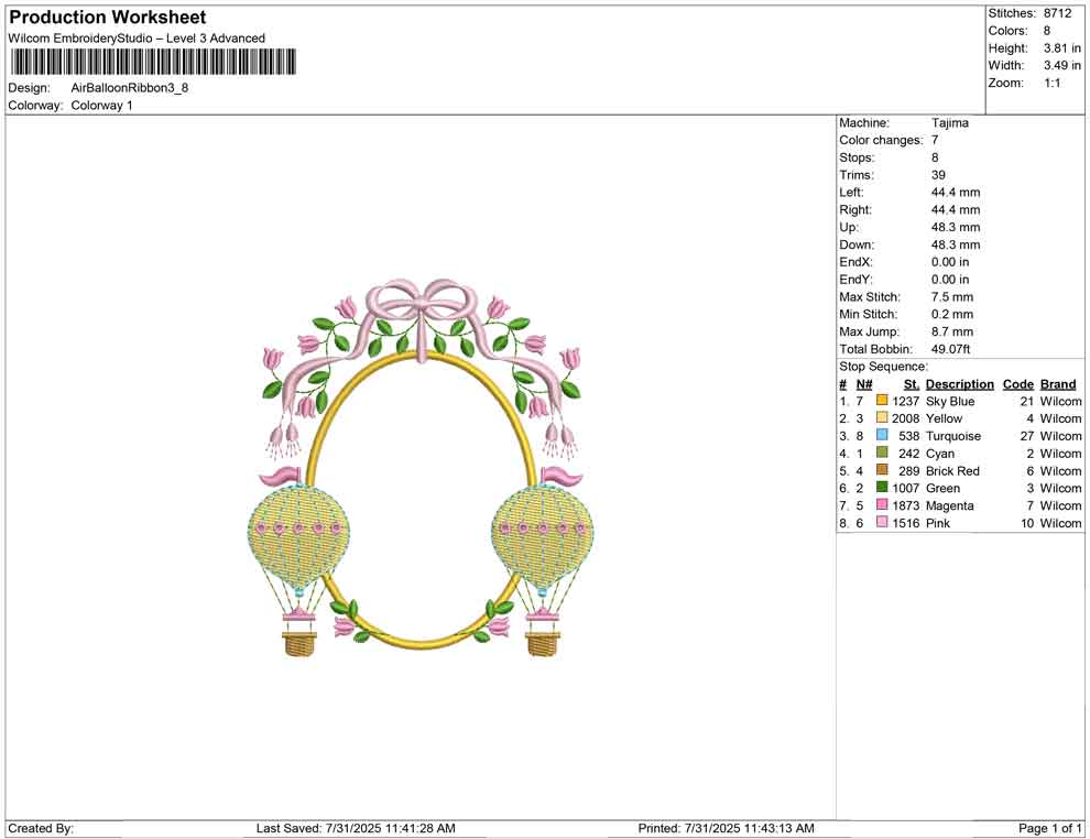 Air Ballon Ribbon