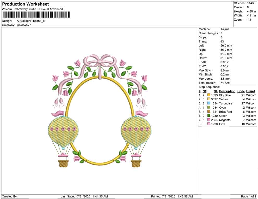 Air Ballon Ribbon