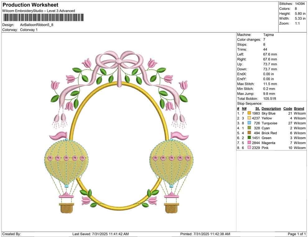 Air Ballon Ribbon