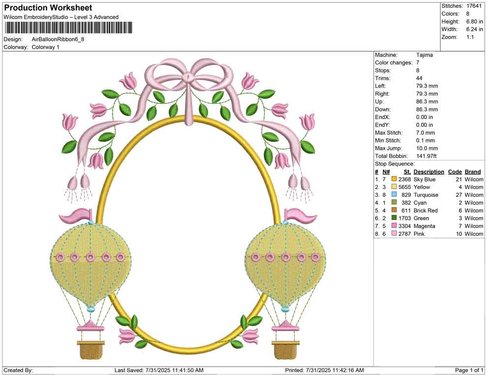 Air Ballon Ribbon