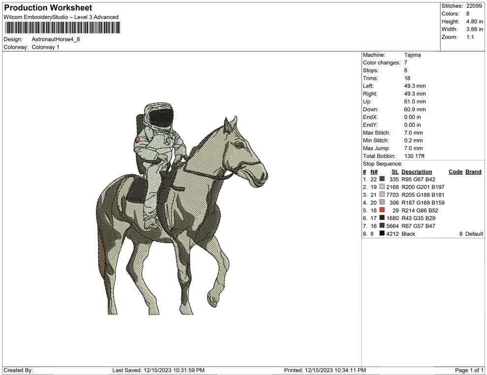 astronaut Horse
