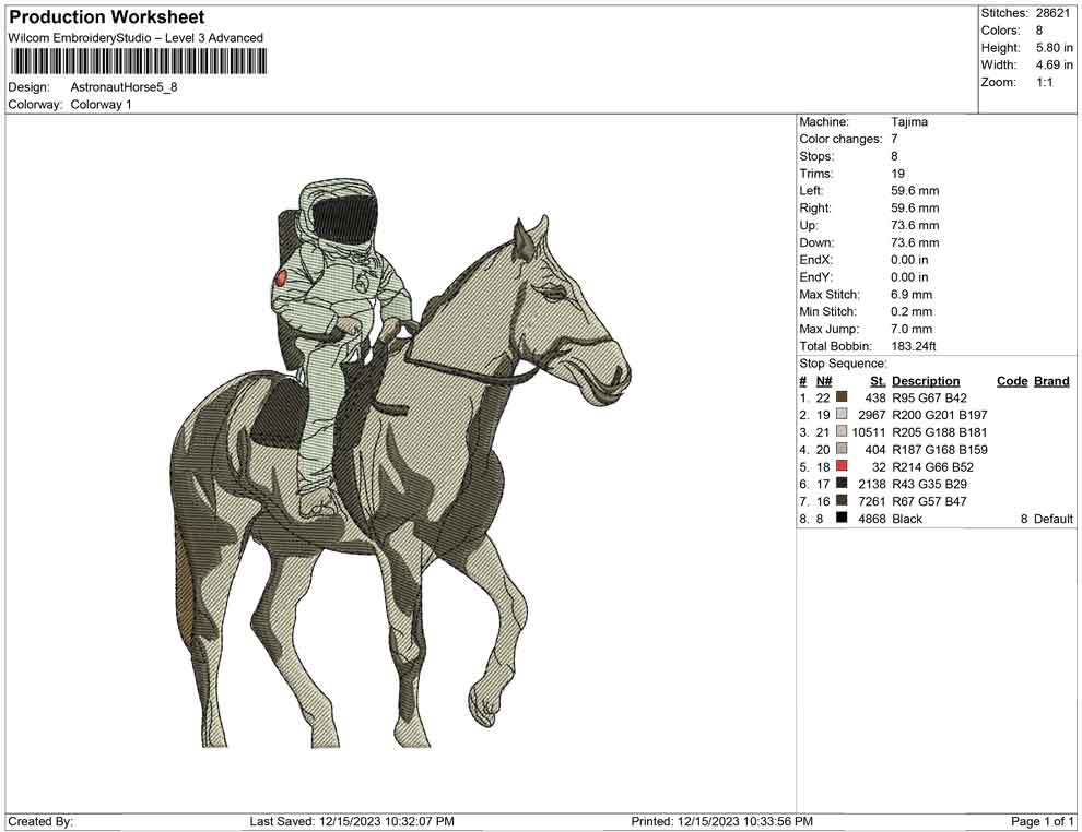 astronaut Horse