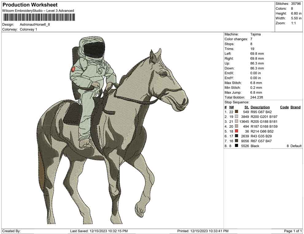 astronaut Horse