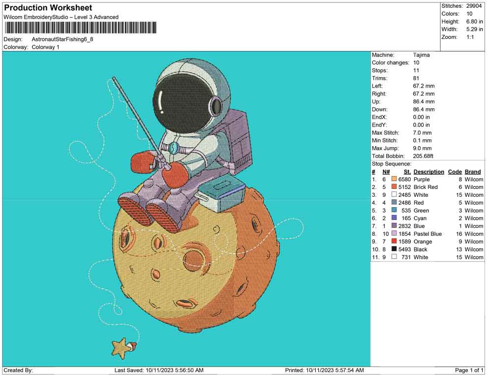 astronaut Star fishing