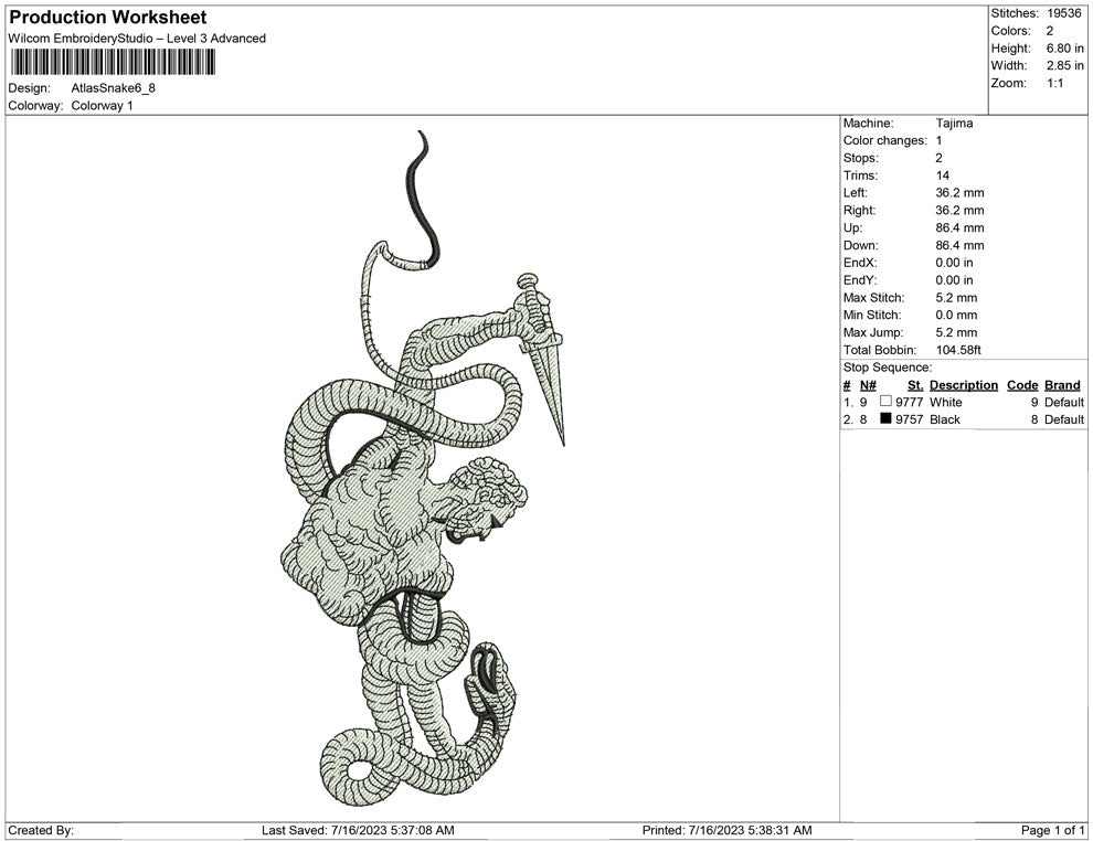 Atlas snake