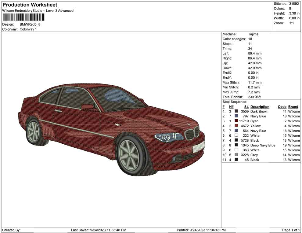 BMW red