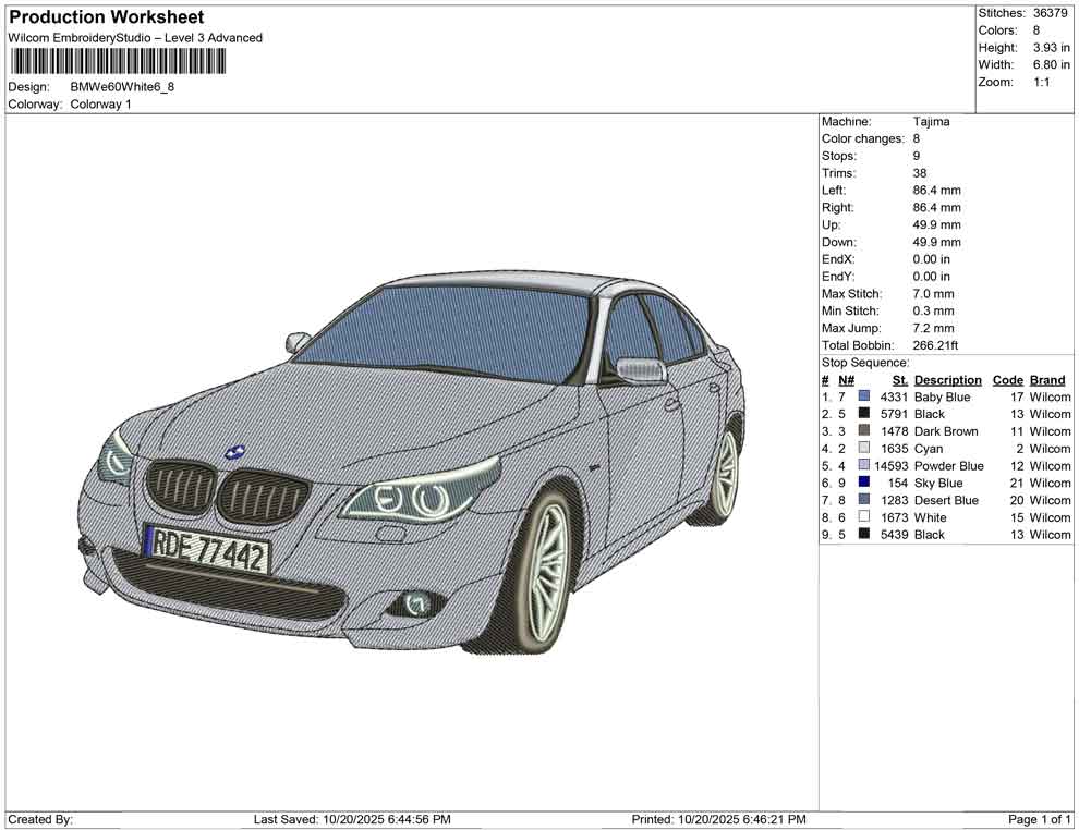 BMWe 60 White