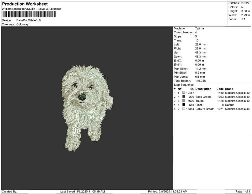 Baby Dog White