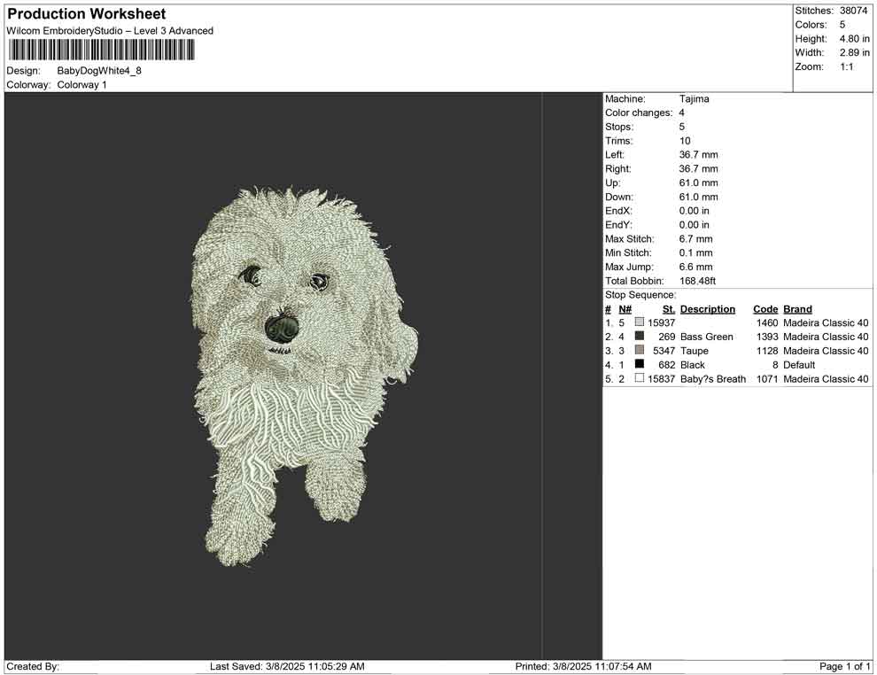 Baby Dog White