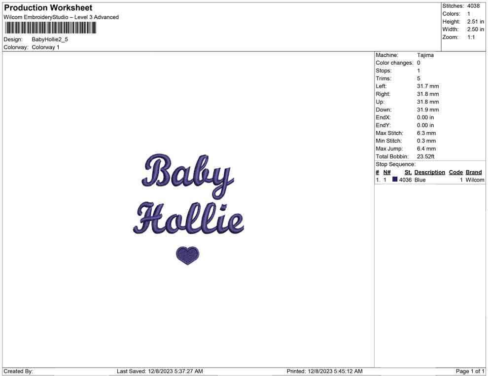 Baby Hollie