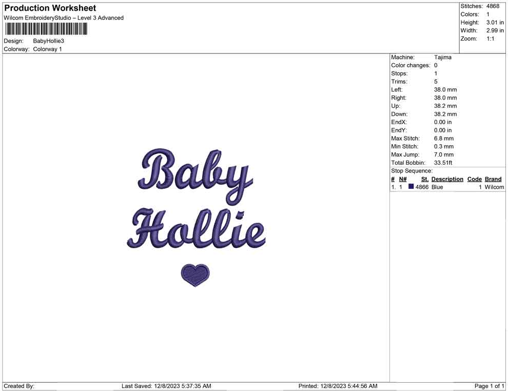 Baby Hollie