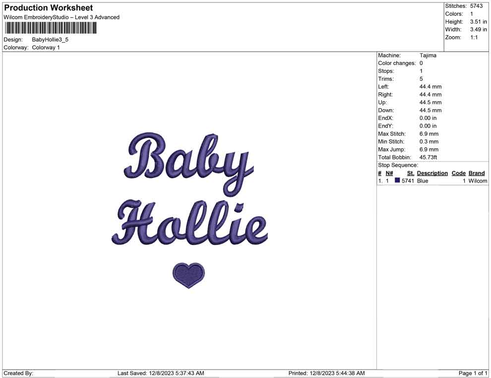 Baby Hollie