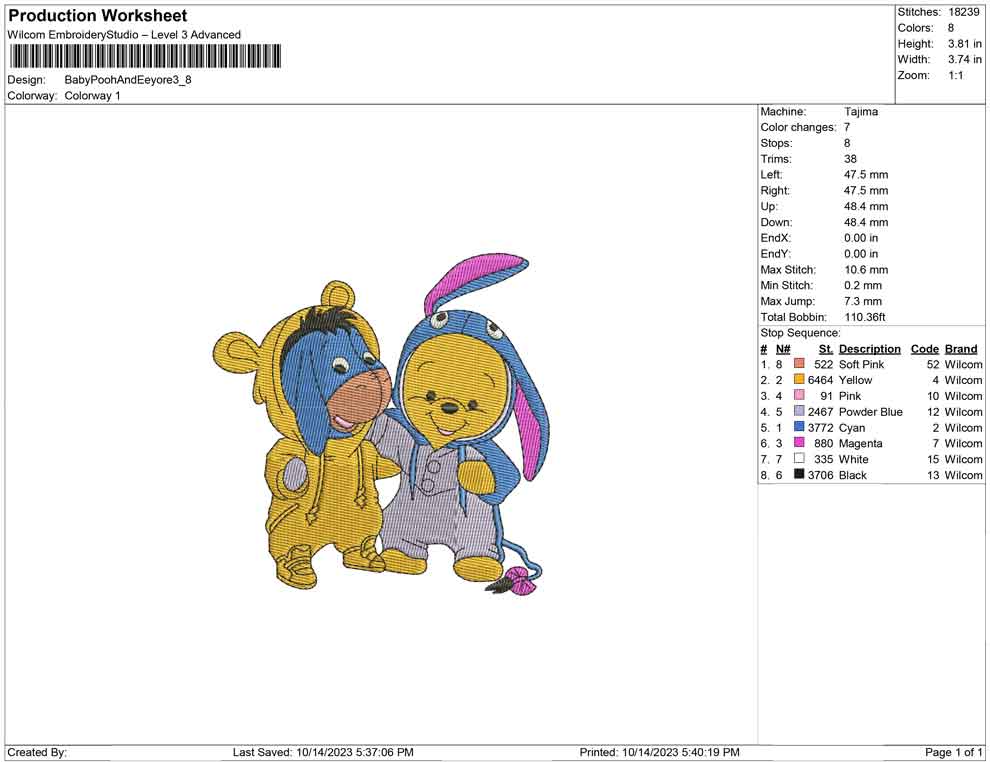 Baby pooh and Eeyore