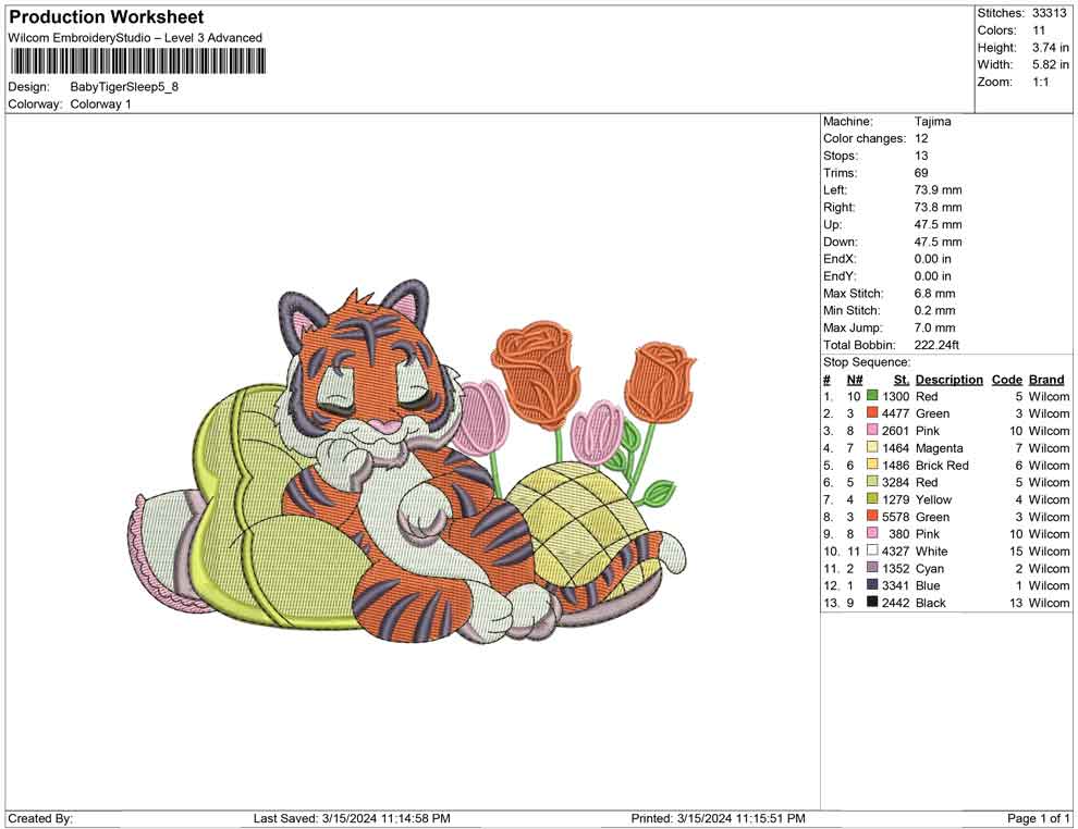 Baby Tiger Sleep
