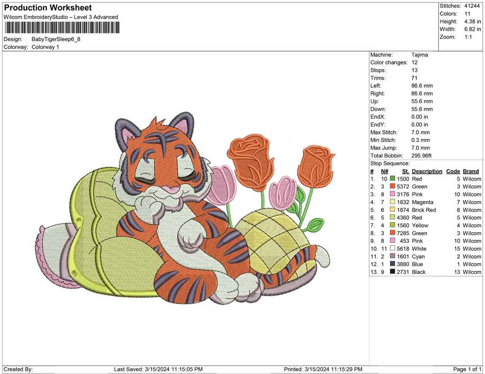 Baby Tiger Sleep