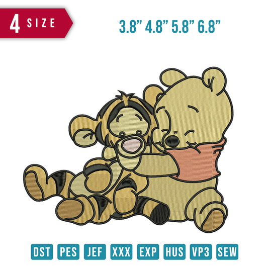 Baby Winnie Pooh And Tiger