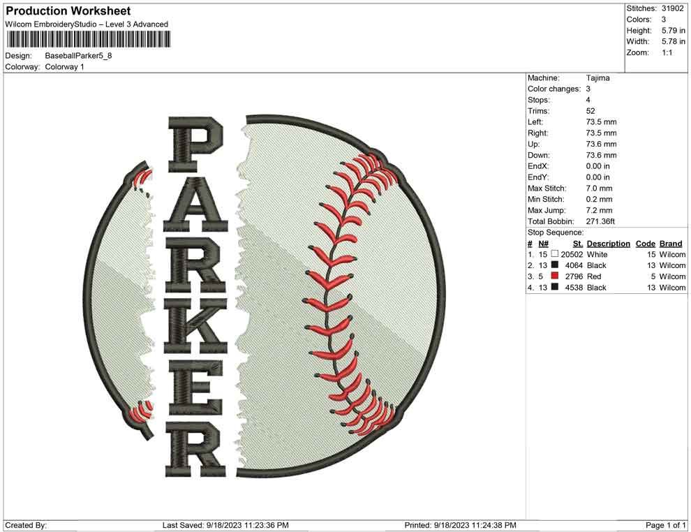 Baseball Parker