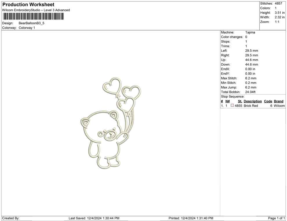 Bear Balloon B