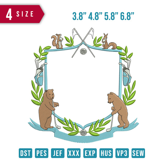 Bear Golf Badge Line